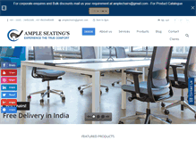 Tablet Screenshot of amplechairs.co.in